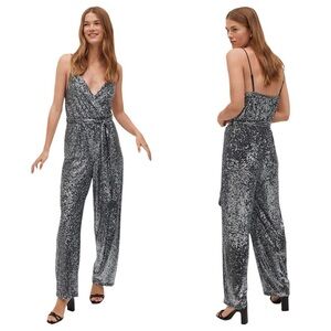 Mango Sequins long jumpsuit
